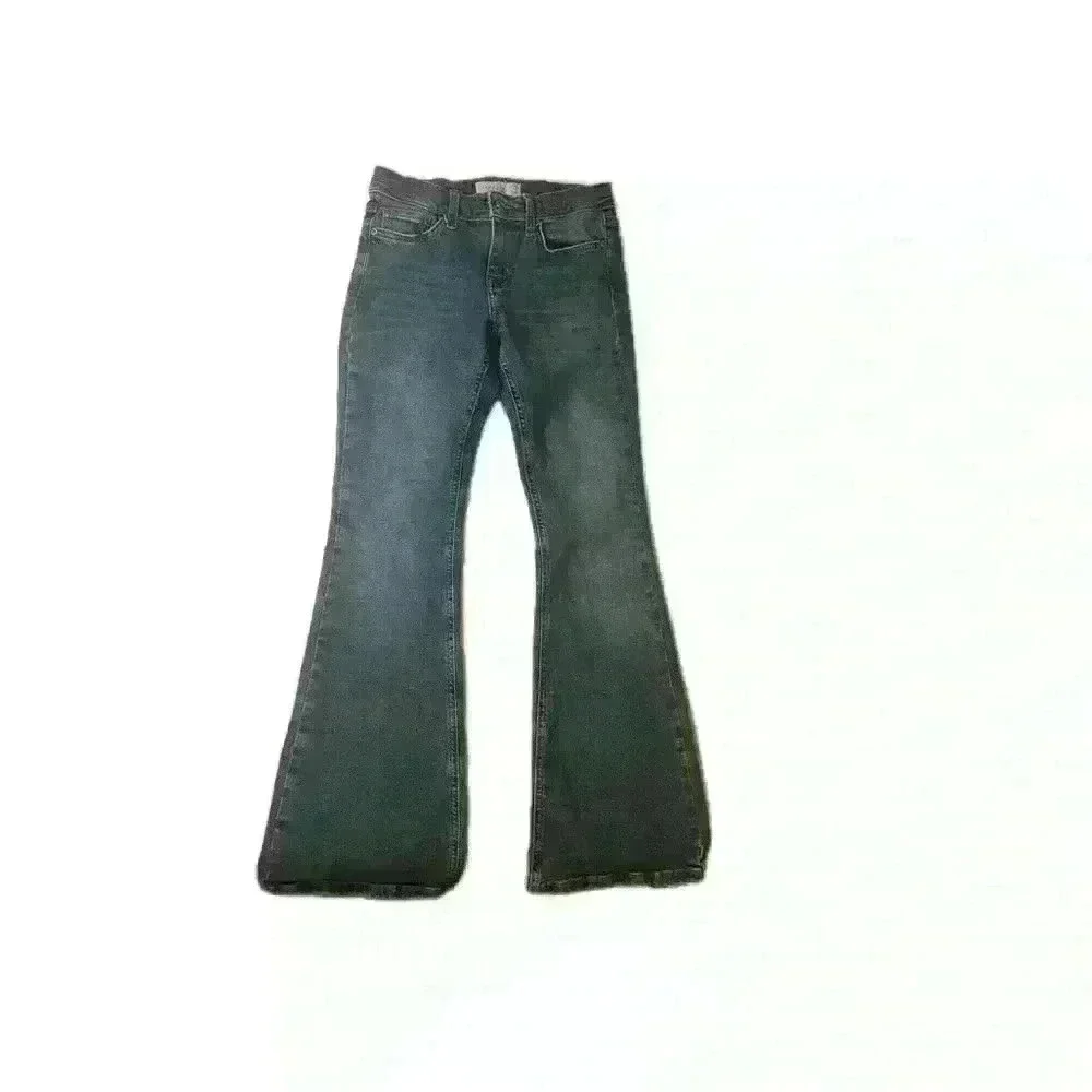 Topshop denim flare rugged jeans - Picture 1 of 9
